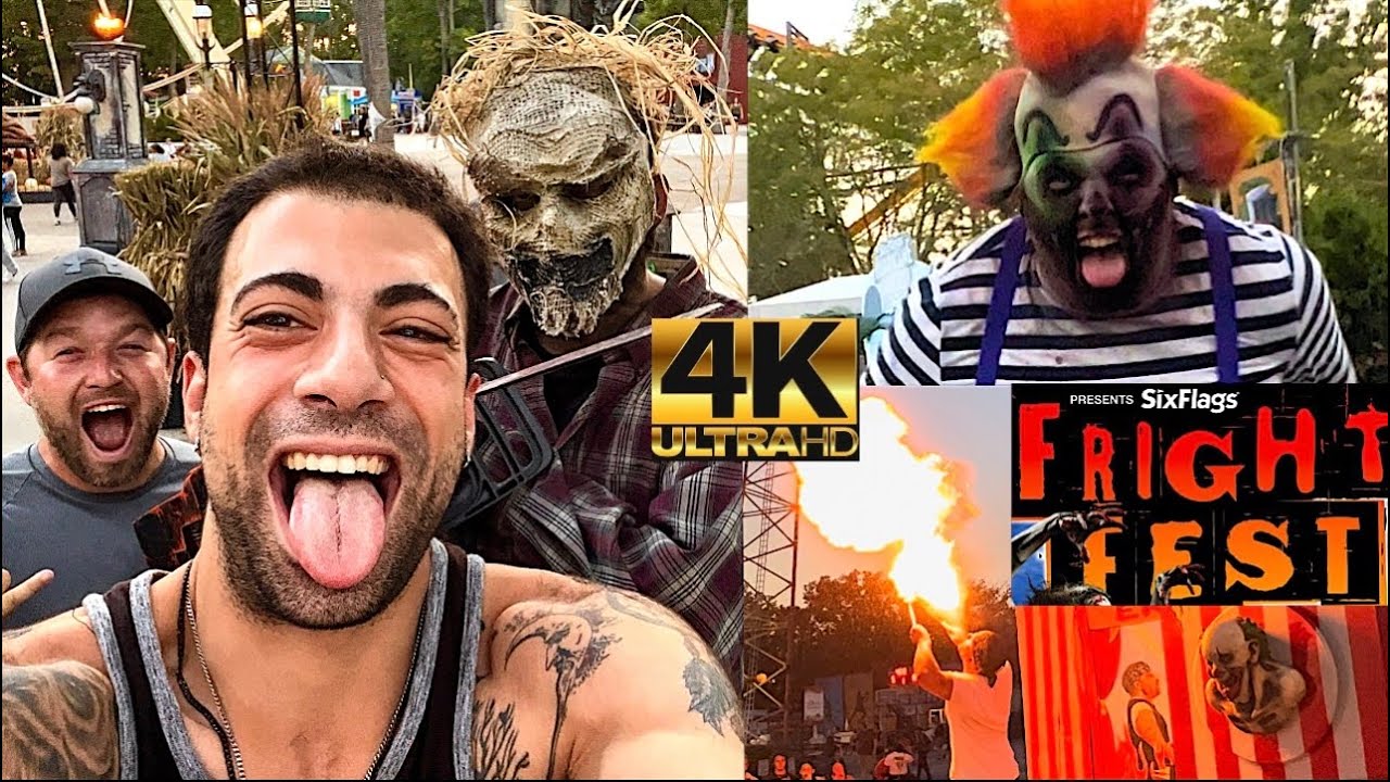 Fright Fest! Six Flags Great Adventure VLOG 4K HDR 2022
