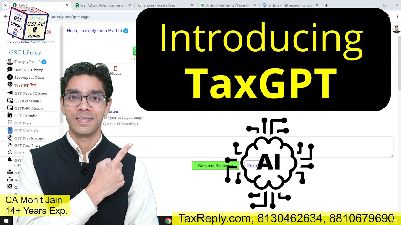 Introducing TaxGPT | GST Library by TaxReply | Ca Mohit Jain