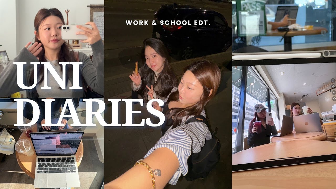 🎧 UNI DIARIES | midterm season, work, cafe studying, days in my life
