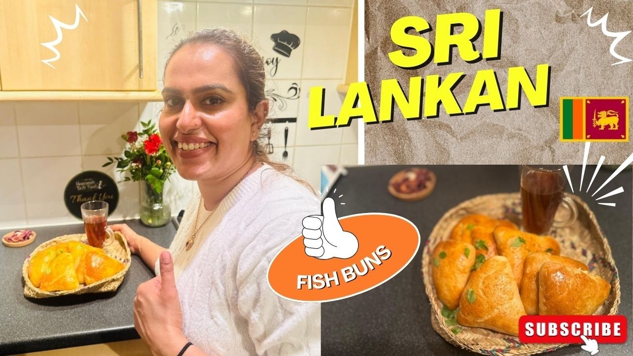 Sri Lankan Fish Bun Recipe | Soft Dough & Fish Filling |  සම්ප්‍රදායික මාලු පෑන් රෙසිපිය 👩‍🍳🇱🇰