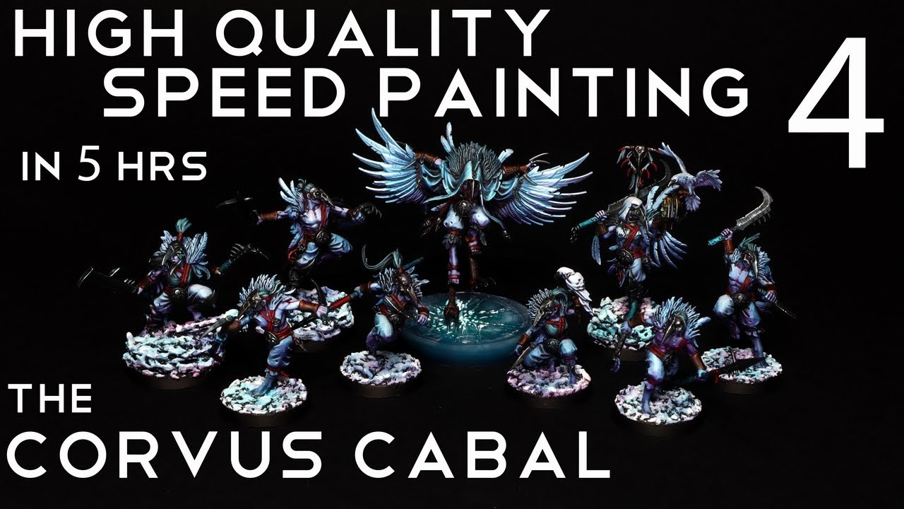 How to paint the Corvus Cabal - Speed painting - Warcry