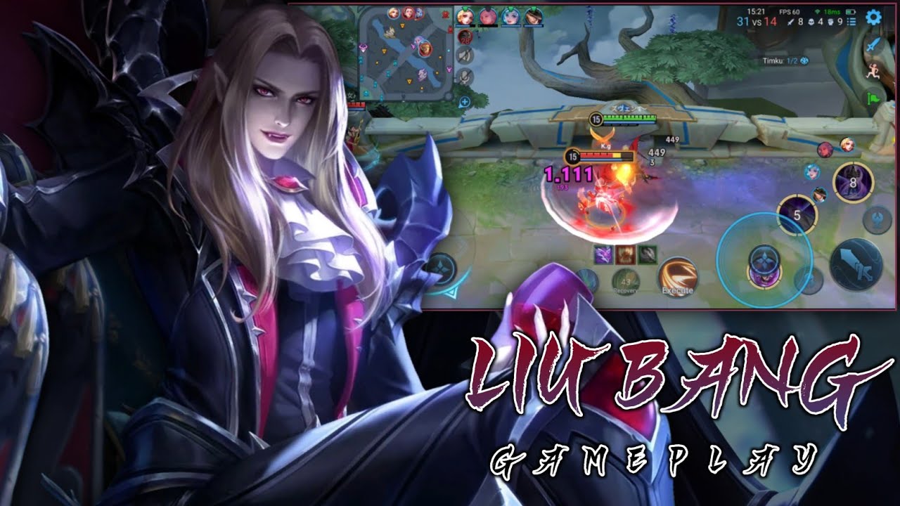 Gameplay Liu Bang Clashlane Not Strong But Faster Rotation And Defend | Honor Of Kings