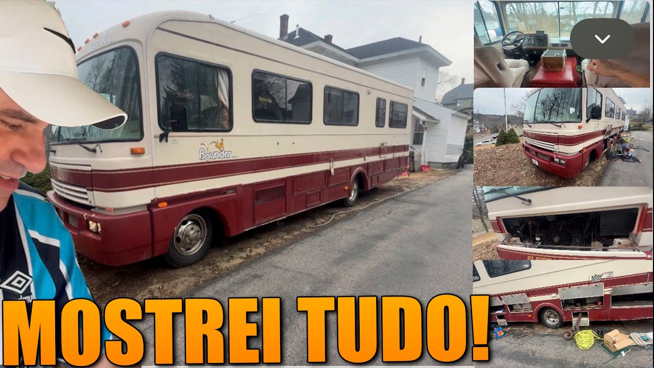 ABRIR O MOTORHOME TODO E MOSTREI OQUE O GRINGO DEIXOU 