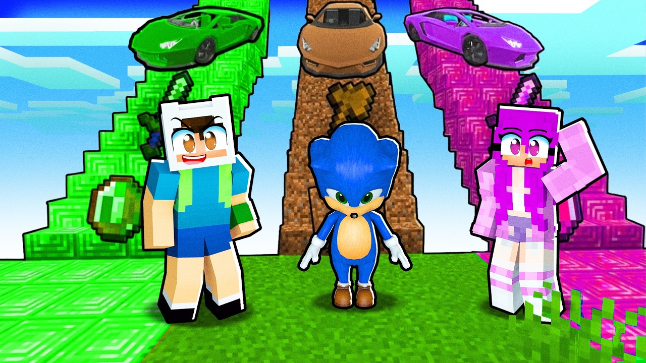 YANLIŞ GİZEMLİ MERDİVENİ SEÇERSEN ÖLÜRSÜN 😨 Minecraft