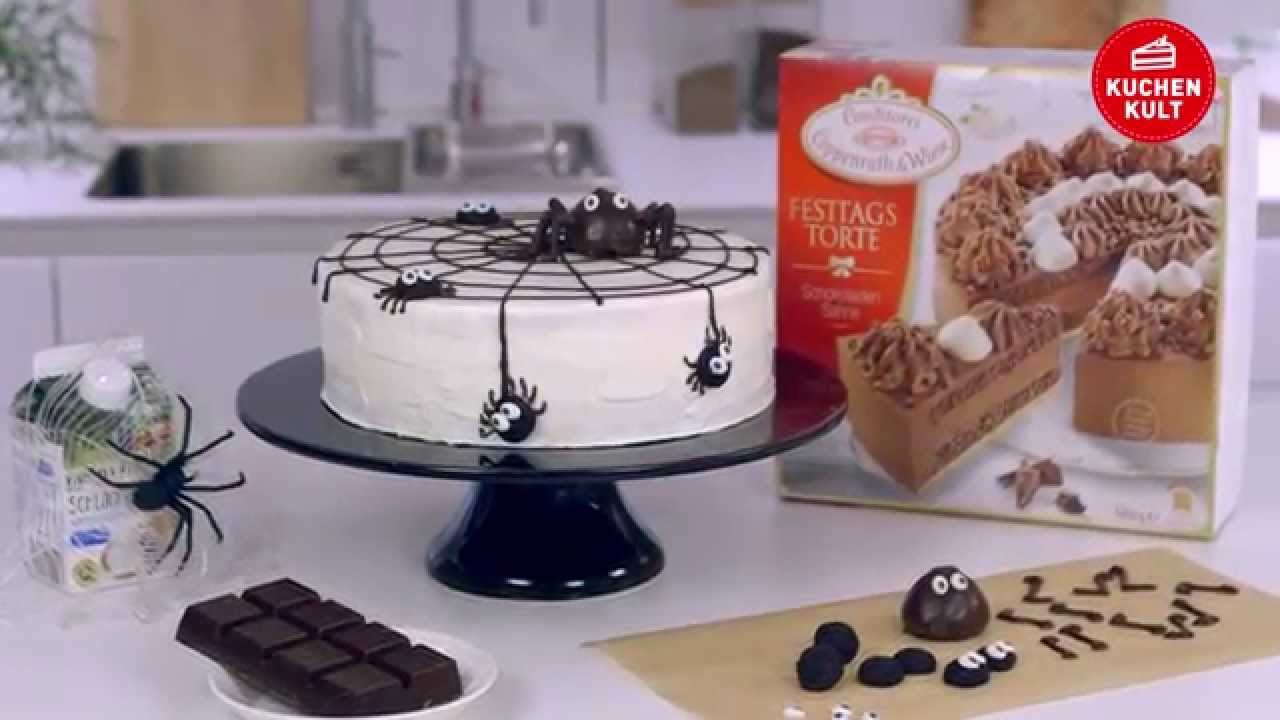 Coppenrath & Wiese – Kuchenkult – Verwandle die Schokoladen-Sahne in eine Halloween-Spinnen-Torte