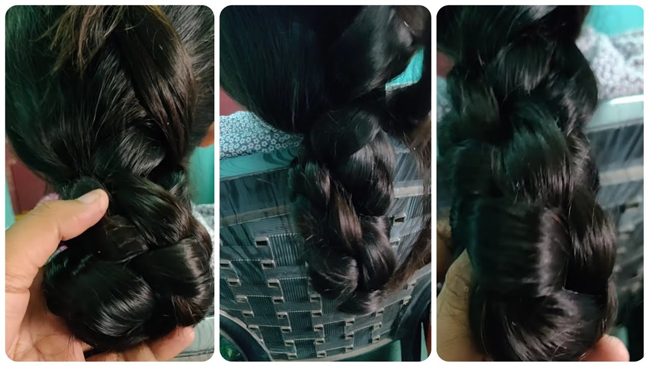 Secret hair play of a Braided Bun ||Rapunzel Sri|| Our favourite model|| Long Hair Dunia ||Hair Play