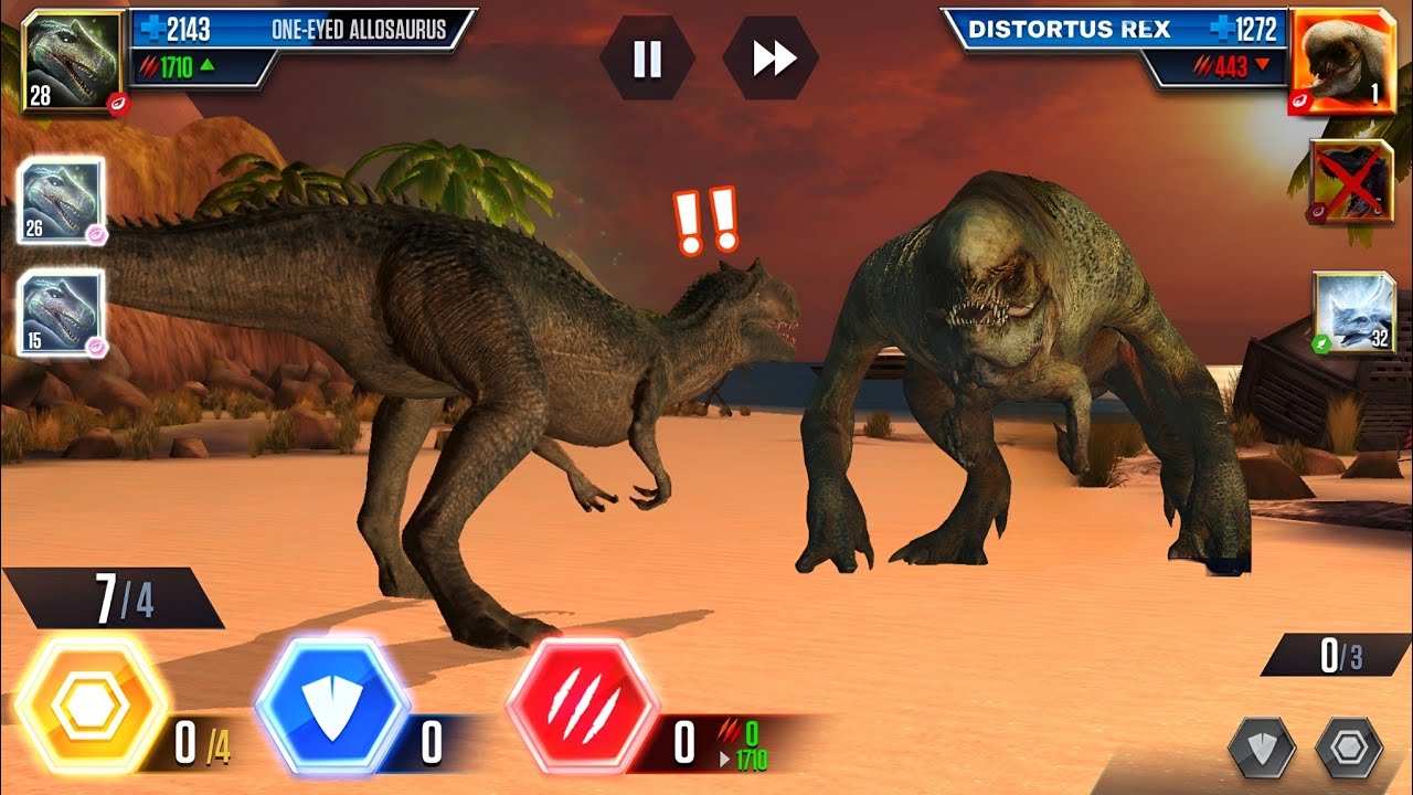 🔥 ONE-EYED ALLOSAURUS vs DISTORTUS REX! The Ultimate Survival Showdown Begins! 😱