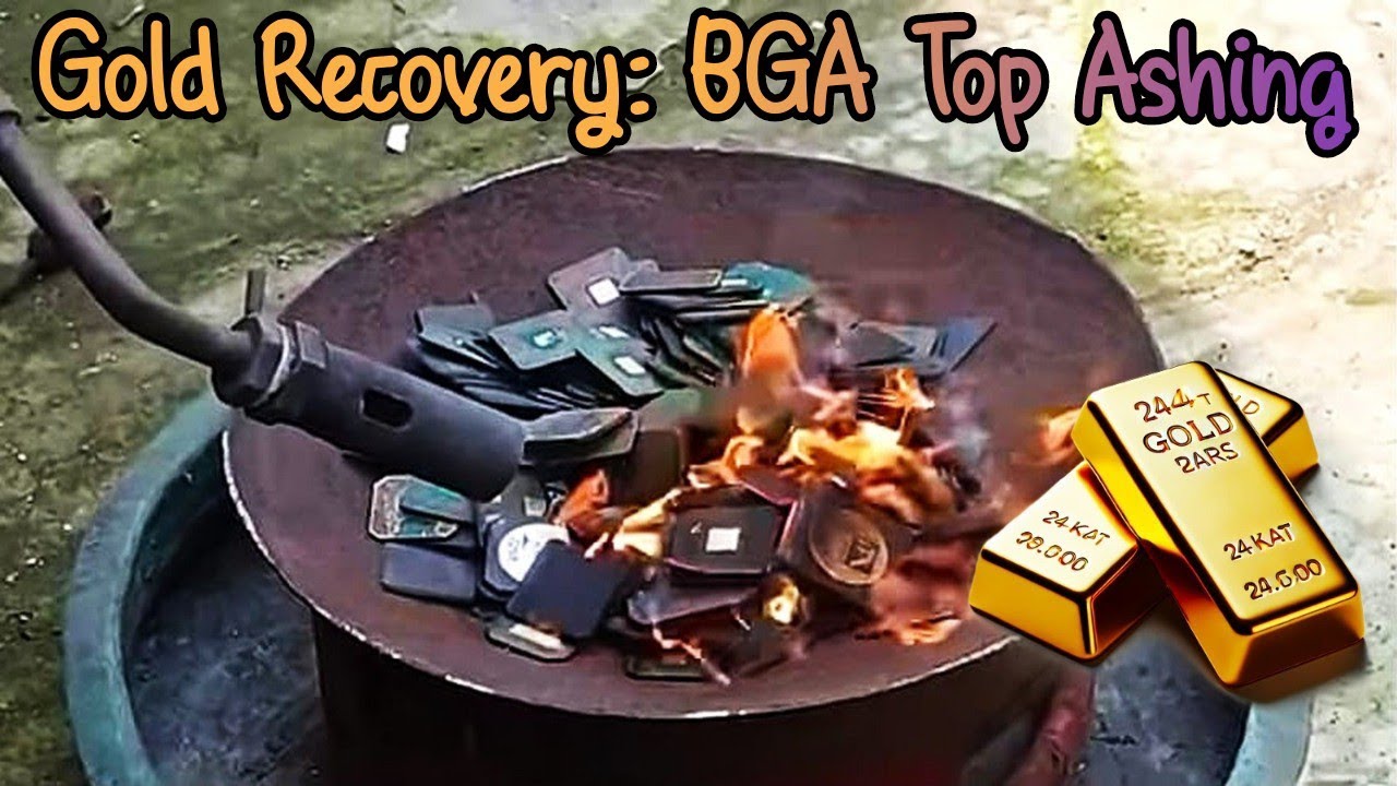 Ashing BGA IC Chips (Top Parts Only) Gold Recovery