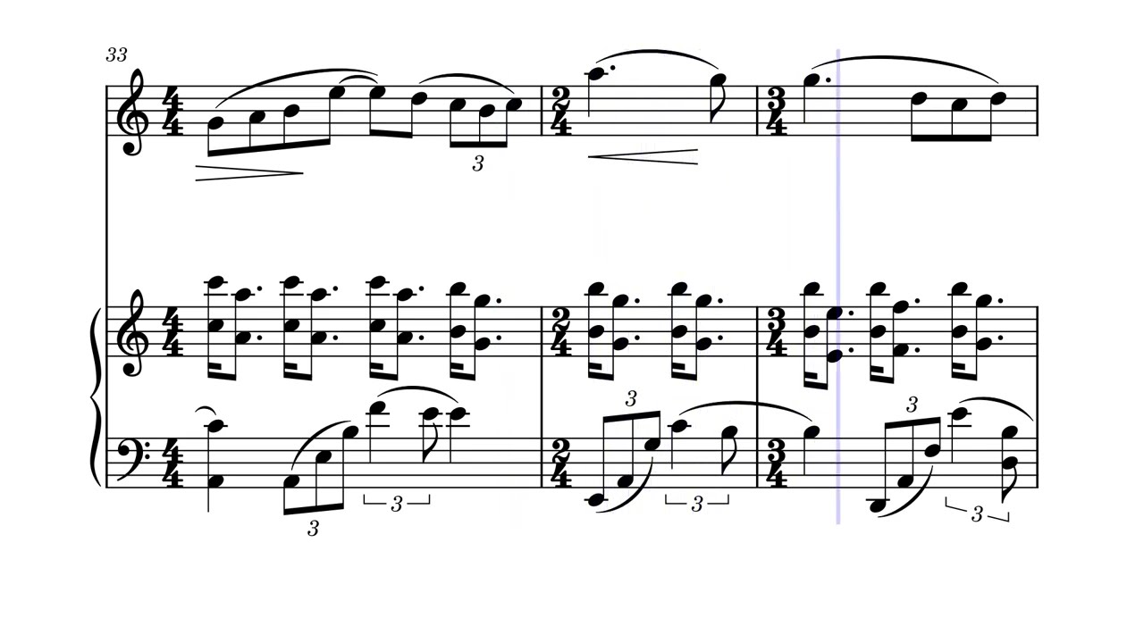Two pieces for violin and piano Op.11 No.1
