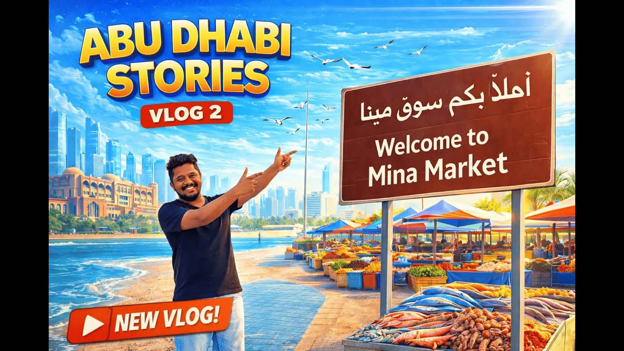 Exploring Mina Fish Market Abu Dhabi | Fresh Fish + On-Spot Grill!