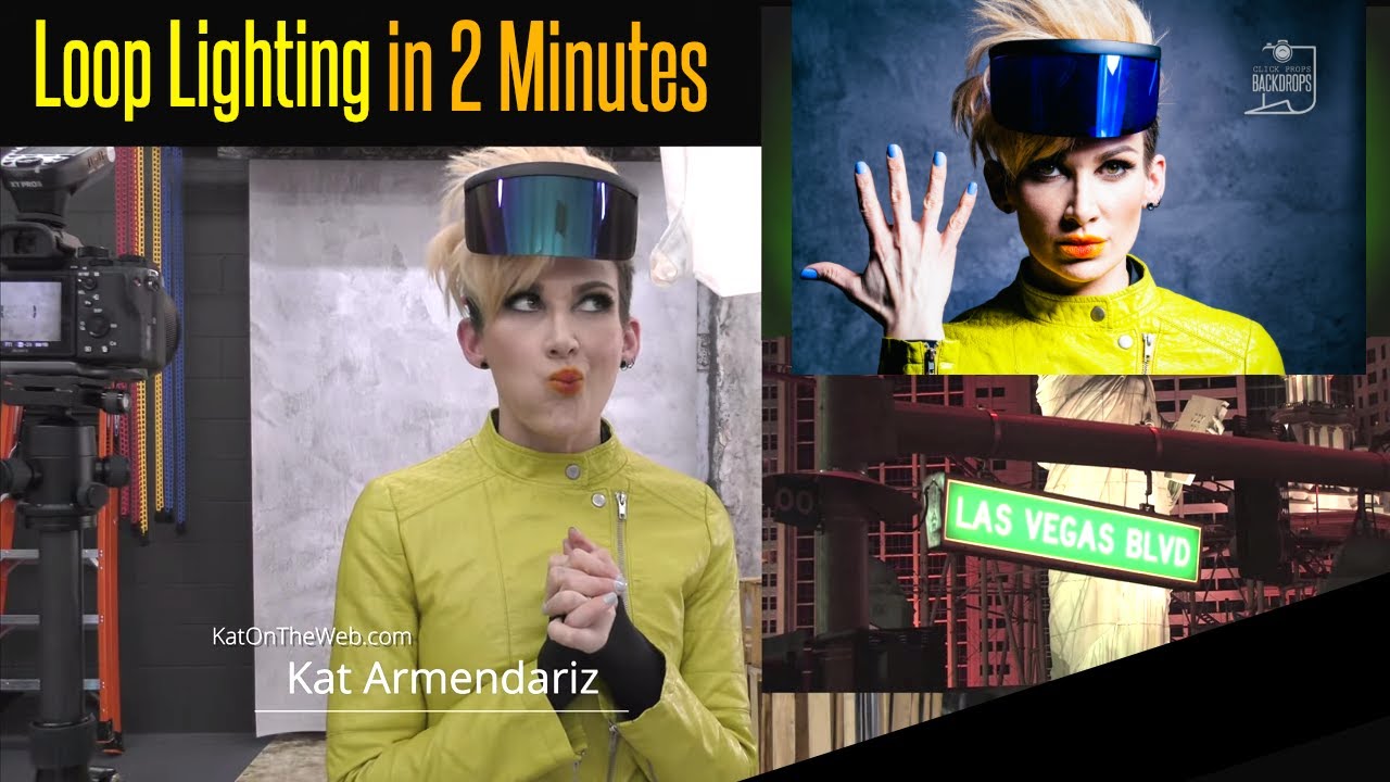 2 Minute Photography Tips: Loop Lighting | Vinyl Studio Backdrops with Kat on the Web