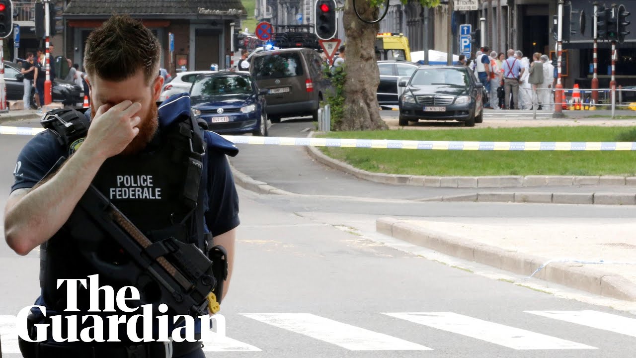 Liège shooting: gunman kills two police officers and passerby in Belgium