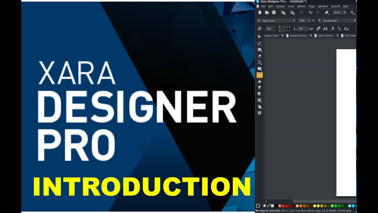 Introduction to Xara Designer Pro  Interface and Tools Overview Episode 1