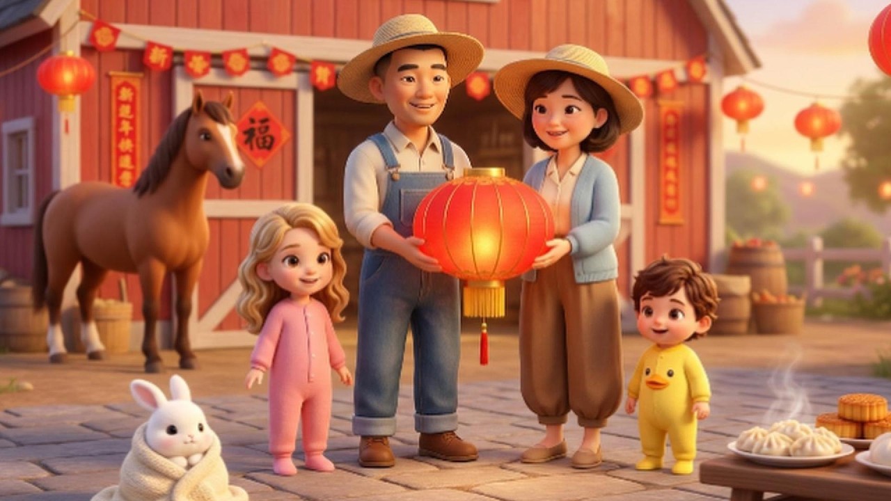 Lunar New Year at NaiNai’s Farm 🧧🐎 | A Cozy Year of the Horse Story