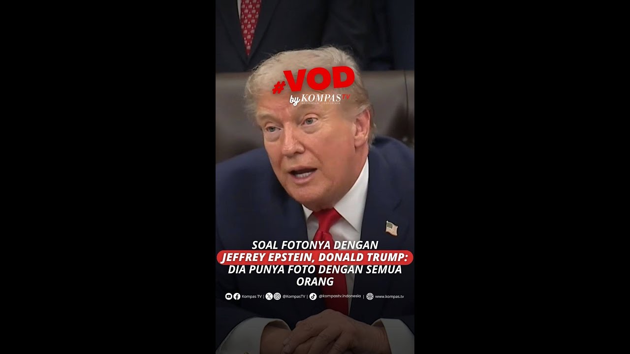 TRUMP TEPIS FOTO YANG KAITKAN DIRINYA DENGAN JEFFREY EPSTEIN #short