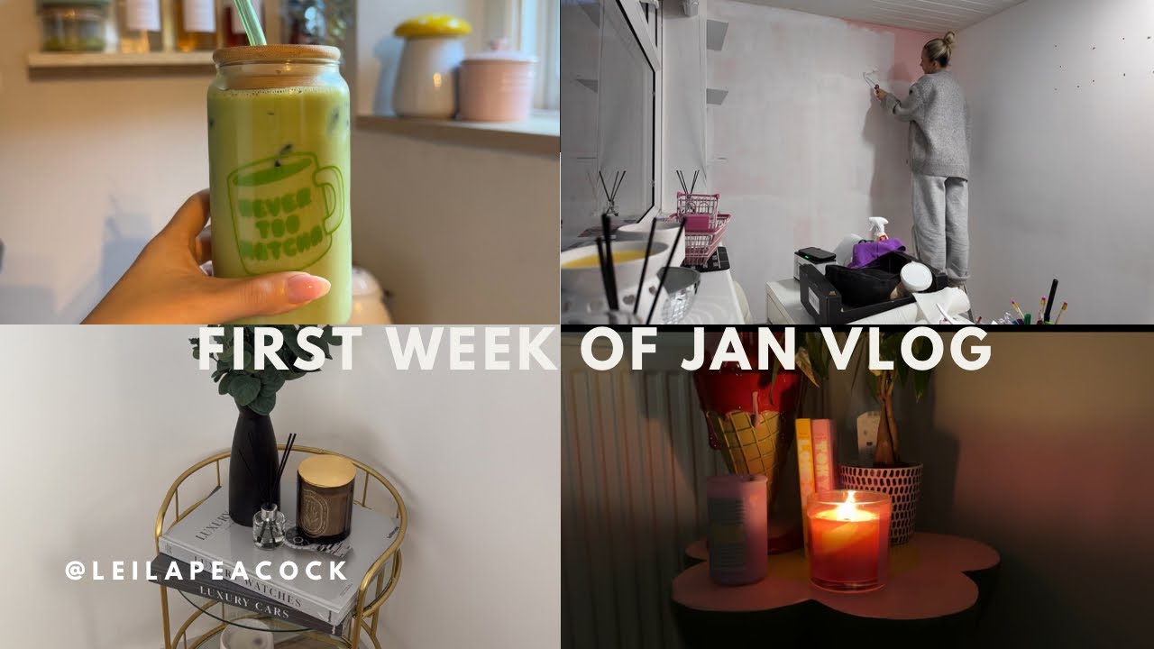 FIRST JANUARY VLOG! Sorting the office out, tkmaxx trip, hair day!