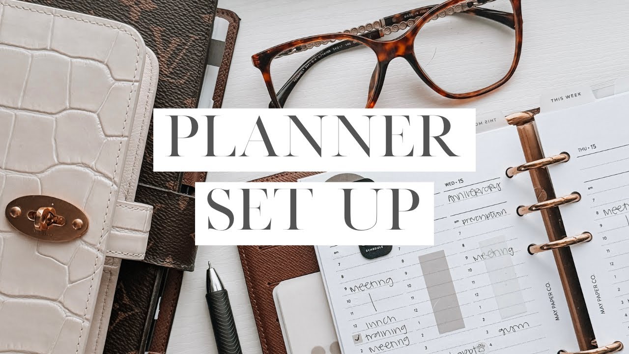 Louis Vuitton MM Agenda Set Up | May Paper Co Inserts | FC Compact in Personal Ring