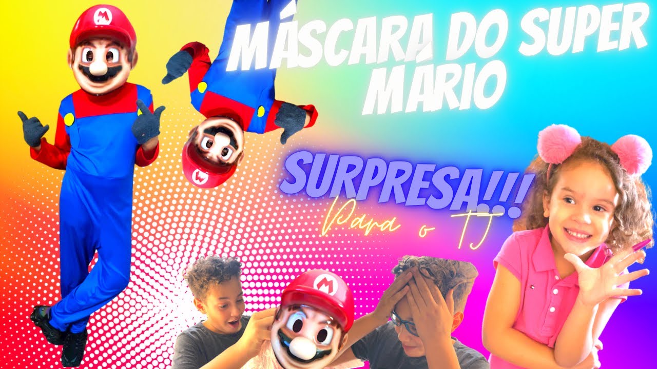 4K “MASKARA”  - Máscara de Fibra - Super Mário - Mascara de fibra deu um probleminha.