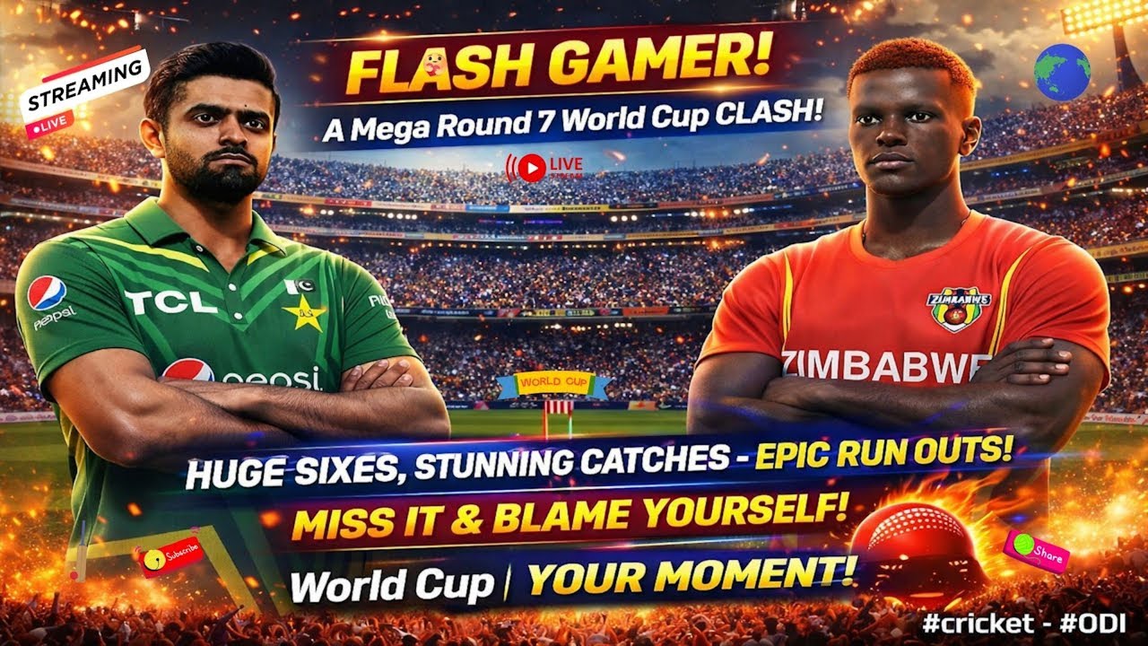 A Super World Cup Rnd 7 Explosive ODI Clash! Pakistan Vs Zimbabwe!!! #ODI #Cricket #WorldCup #fyp