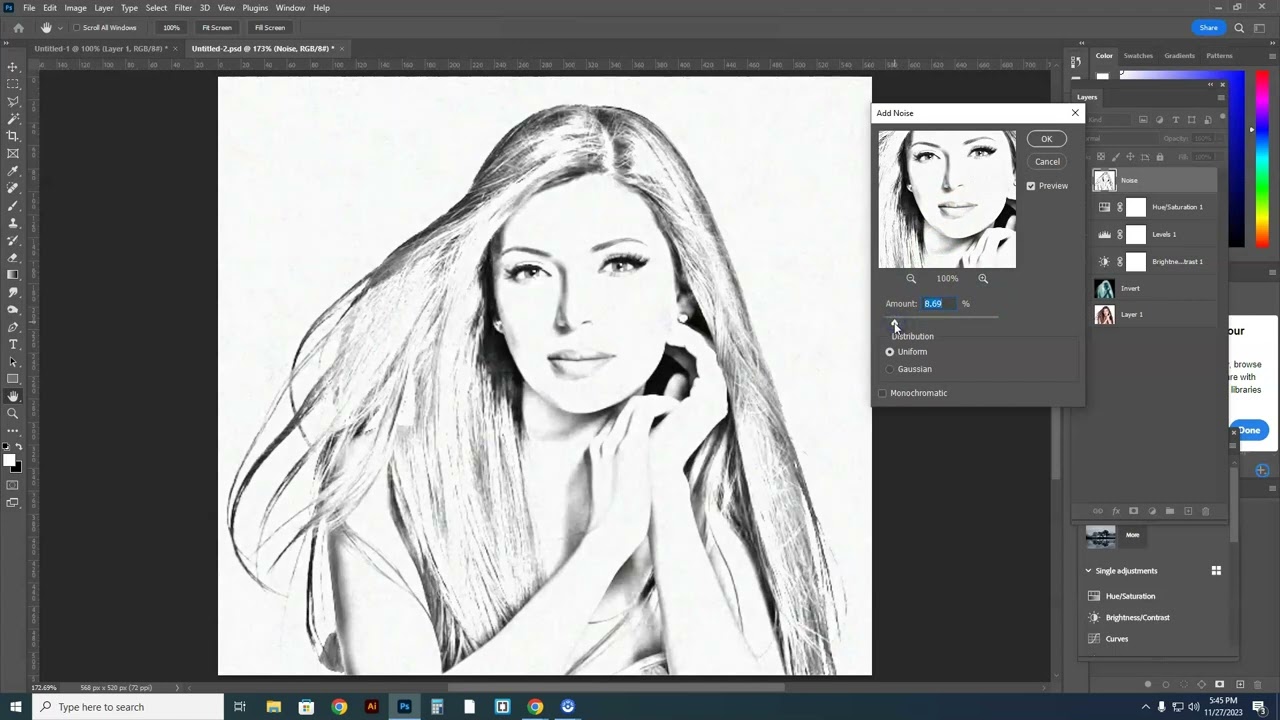 Создание черно-белого линейного рисунка цветного изображения в Photoshop | Мистер Риз