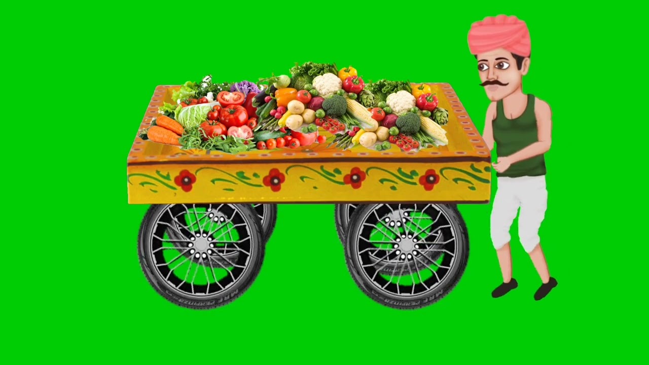 Green Screen Sabji Wala Video | No &copy;️ Copyright | Chroma Toons | Cartoon Video