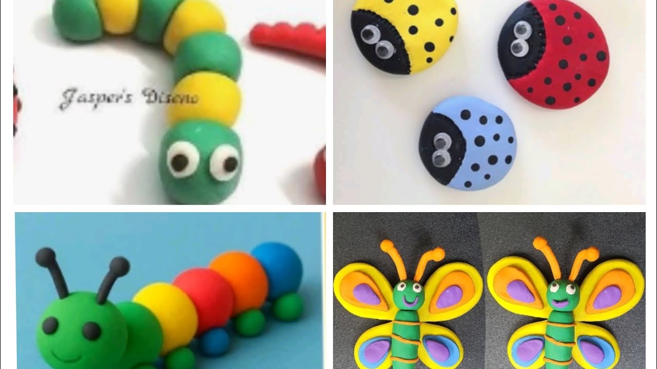 Easy clay craft ideas cute and adorable clay animals trending and viral clay animals 
