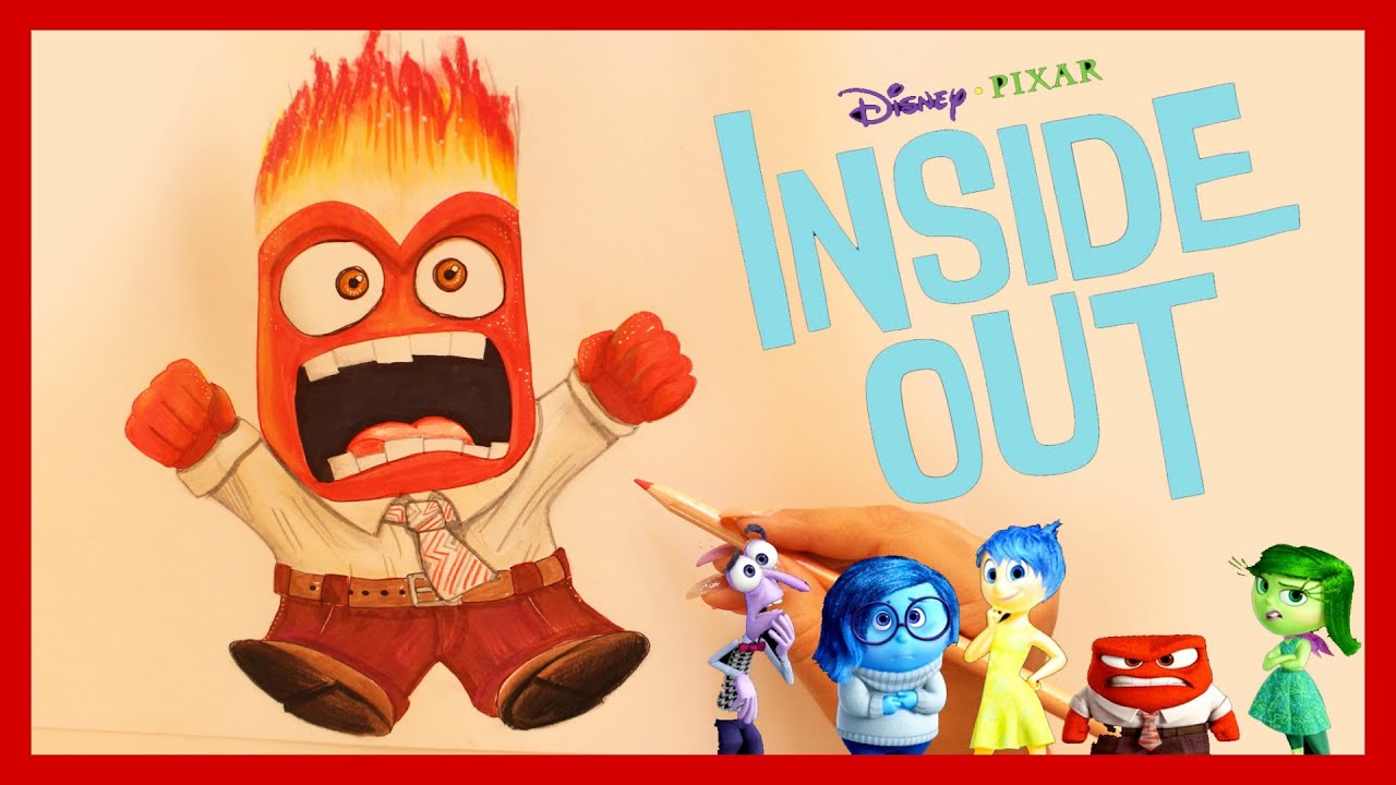 ♡ How to Draw and Color ANGER from INSIDE OUT ♡
