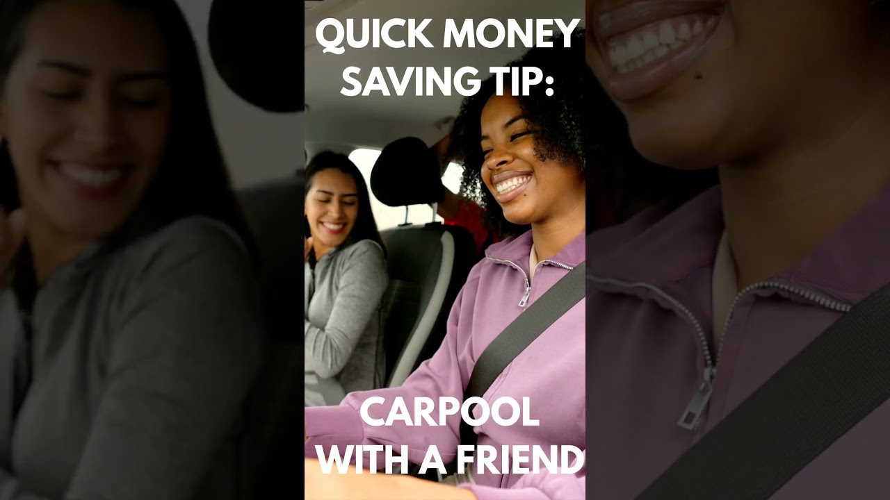 Quick Money Saving Tip: Carpool  #savemoney #debt #debtfreejourney