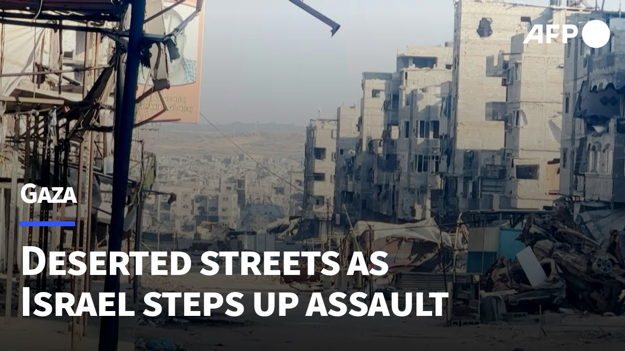 Deserted streets as Israel vows to intensify assault on Gaza City | AFP