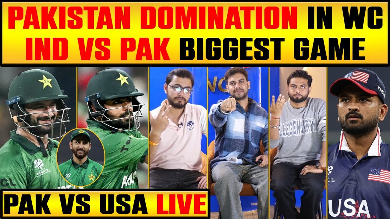 🔴PAK VS USA: PAKISTAN ON TOP, USA NE KIYA DISAPPOINT, BADLA HOGA PURA?#t20worldcup2026 #pakvsusa