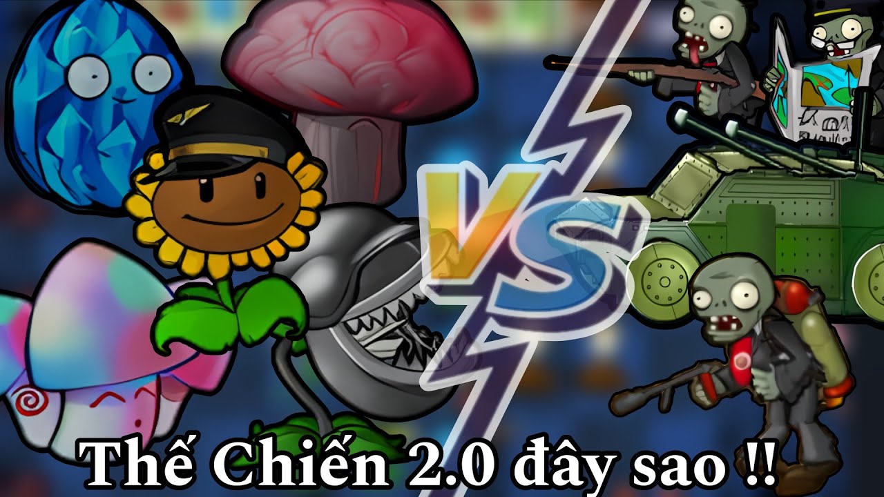 Plants vs Zombies EM: Đối đầu xe bọc thép cùng với mưa bom bão đạn !!!