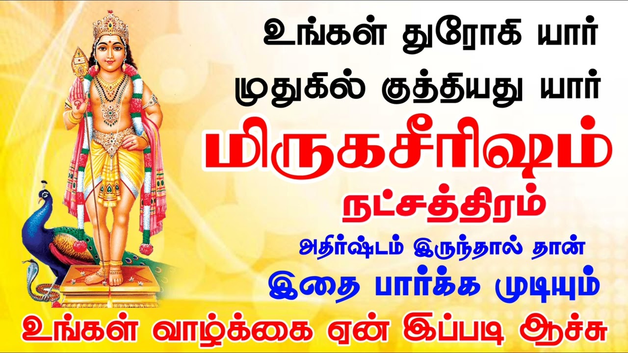 மிருகசீரிஷம் நட்சத்திரம் | Mirugasirisham Natchathiram | Kuberar Jothidam