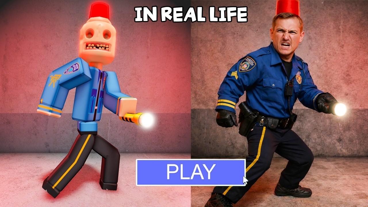 SIREN COP'S PRISON IN REAL LIFE! SCARY OBBY Full Gameplay #Roblox