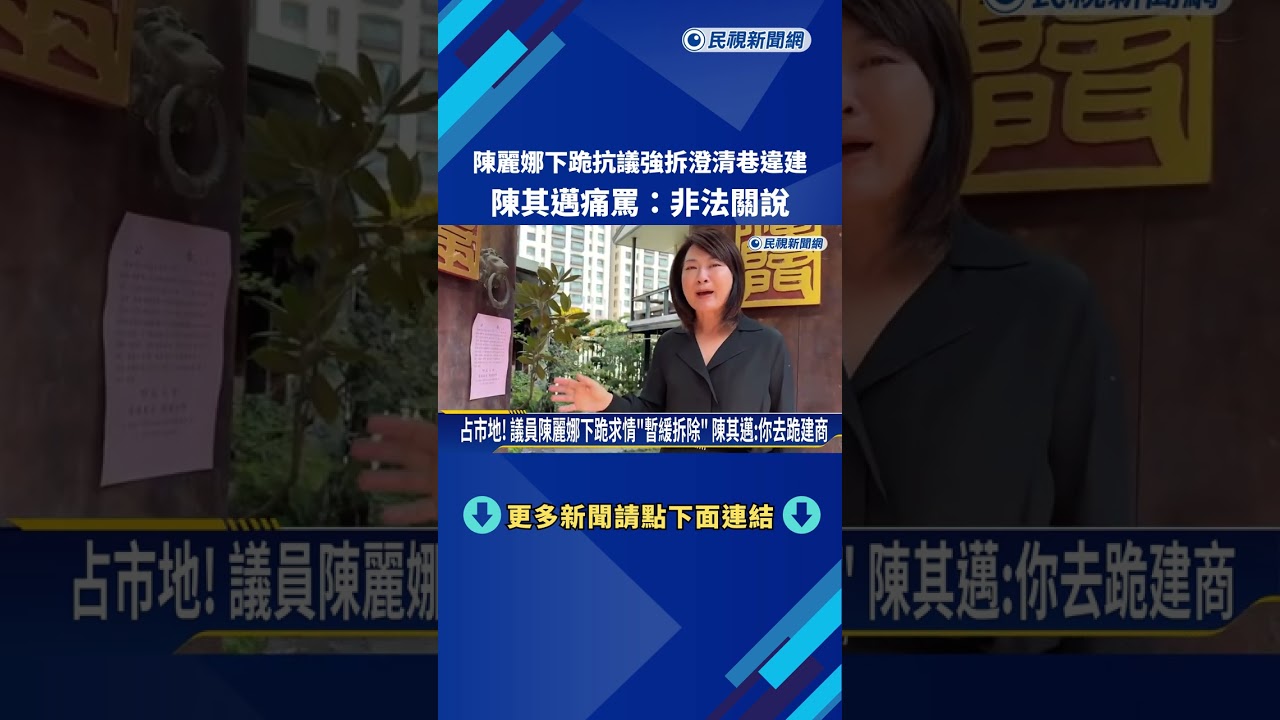 占市地! 國民黨議員陳麗娜