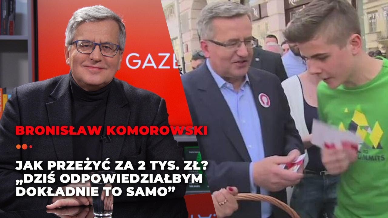 Komorowski po latach o słynnym „Zmień pracę, weź kredyt”