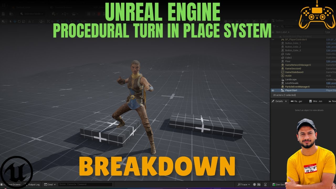 UE5 | Procedural Turn In Place System | Tutorial | ProjectFiles