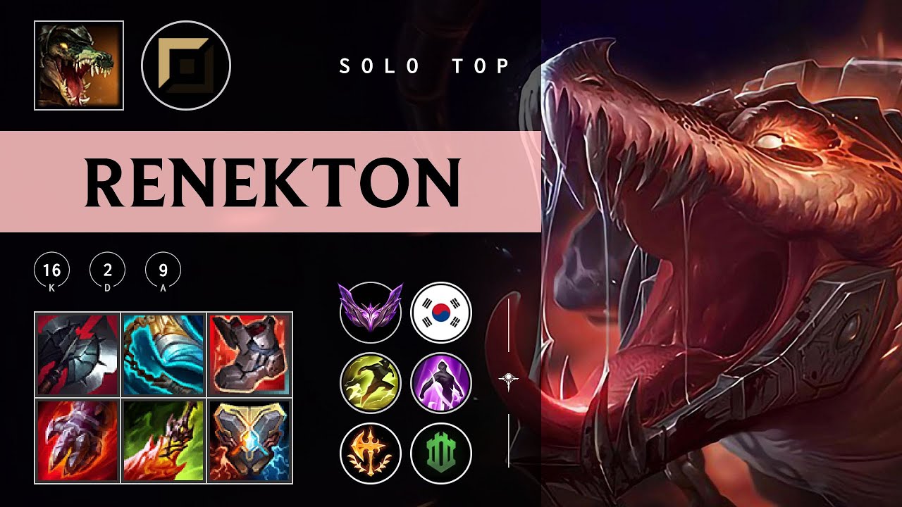 Renekton Top vs Fiora - KR Master Patch 25.23
