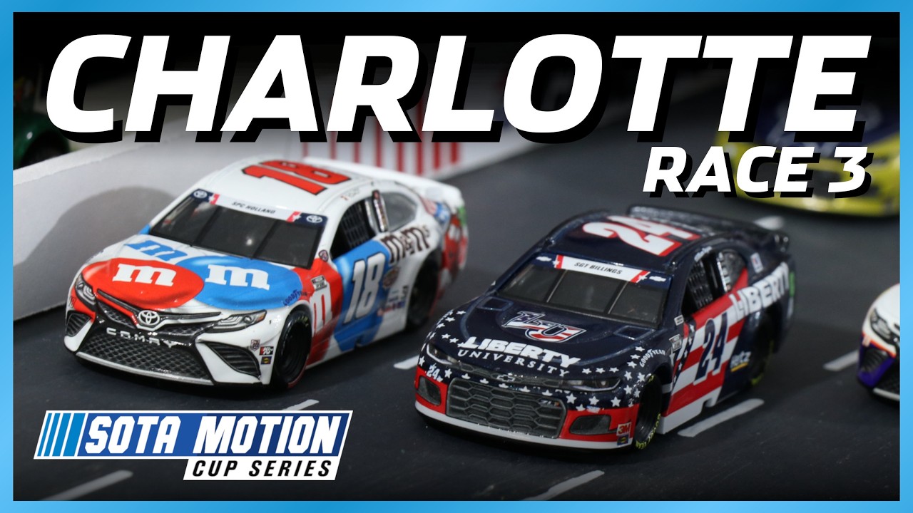 NASCAR Stop Motion || CHARLOTTE || Sota Motion Cup Series Race 3