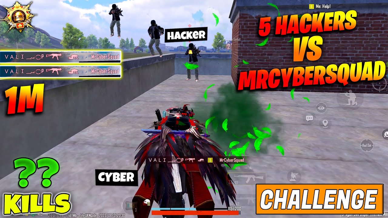 😱 OMG !! 5 GODLY CHEATER CAME TO KILL ME & CHALLENGED ME & BLOODRAVEN X-SUIT IN BGMI
