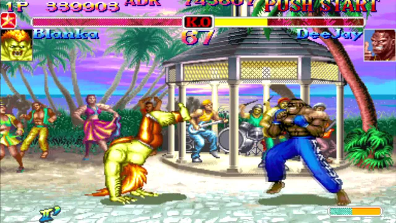 Hyper Street Fighter II (Xbox) Arcade Mode as Blanka (Champ)