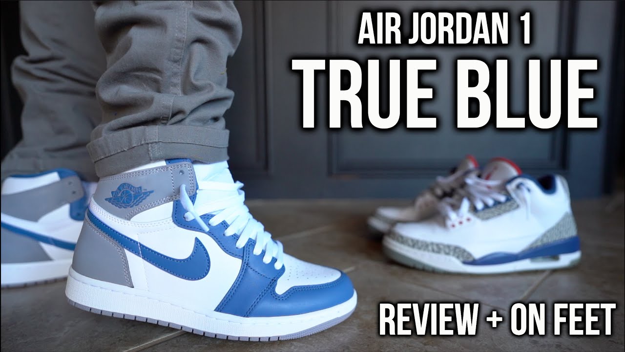 Air Jordan 1 True Blue Review + On Feet // Air Jordan 3 True Blue Comparison *WATCH BEFORE YOU BUY*