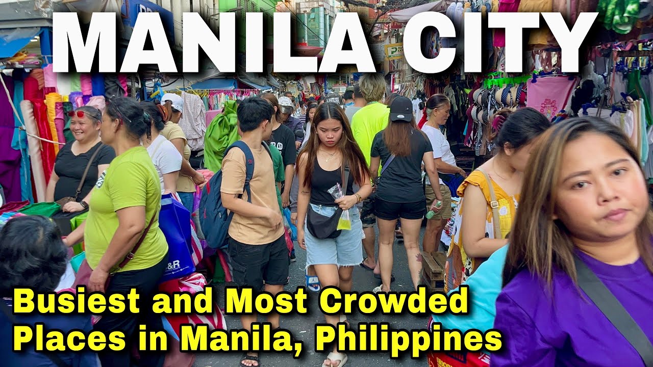 🇵🇭 4K | Manila City Walking Tour in Quiapo, Binondo & Divisoria! 2024