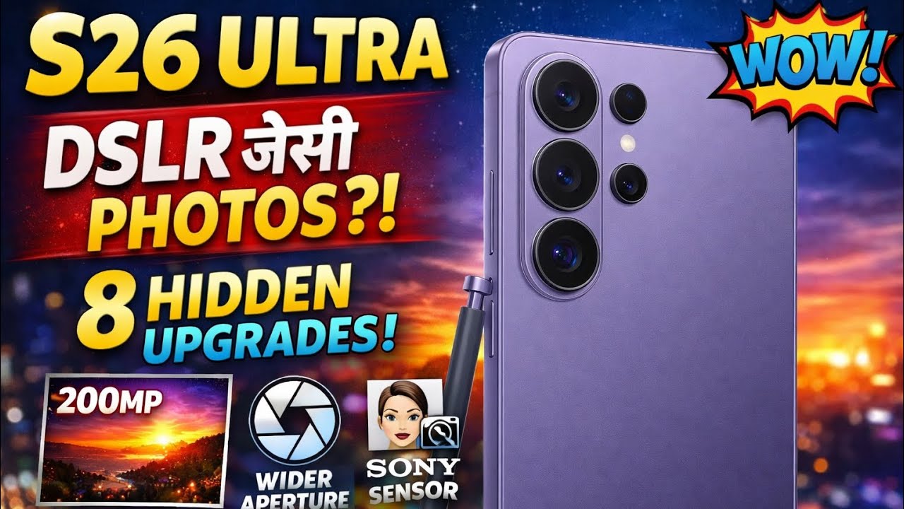 Samsung Galaxy S26 Ultra Camera Leaks 🔥 8 Hidden Upgrades + DSLR जैसी Photos! #viral #viralvideo 