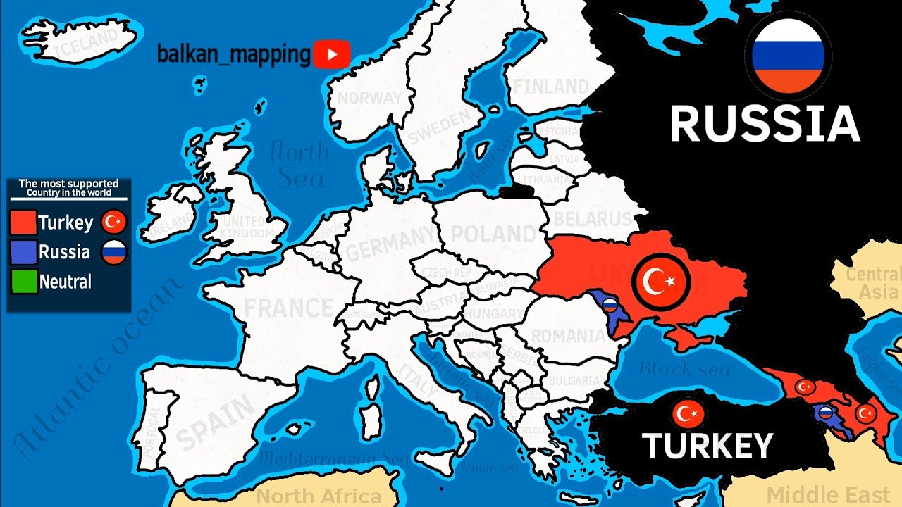 Russia or Turkey? the most supported country in the world