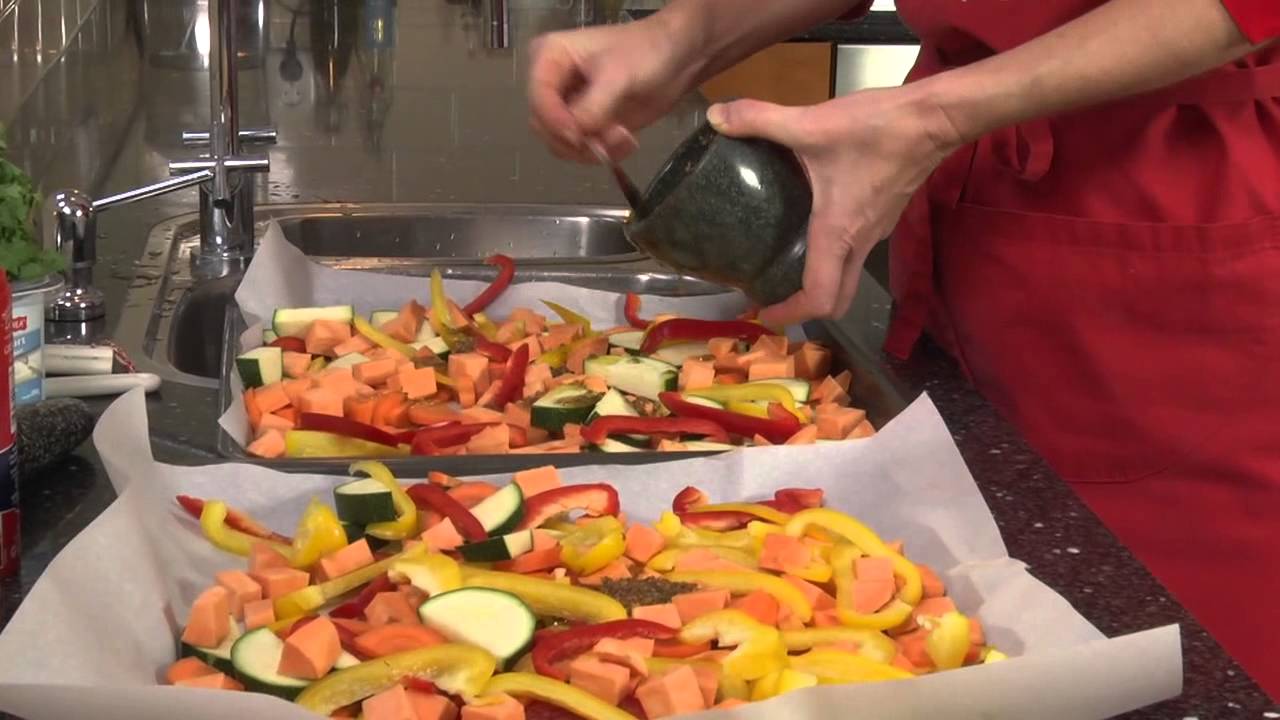 Salade van geroosterde groenten