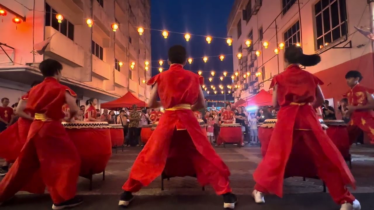 PAHANG THE DRUMMER 彭亨淡属四季廿四节令鼓 20260208 文德甲良缘巷新春市集开幕仪式