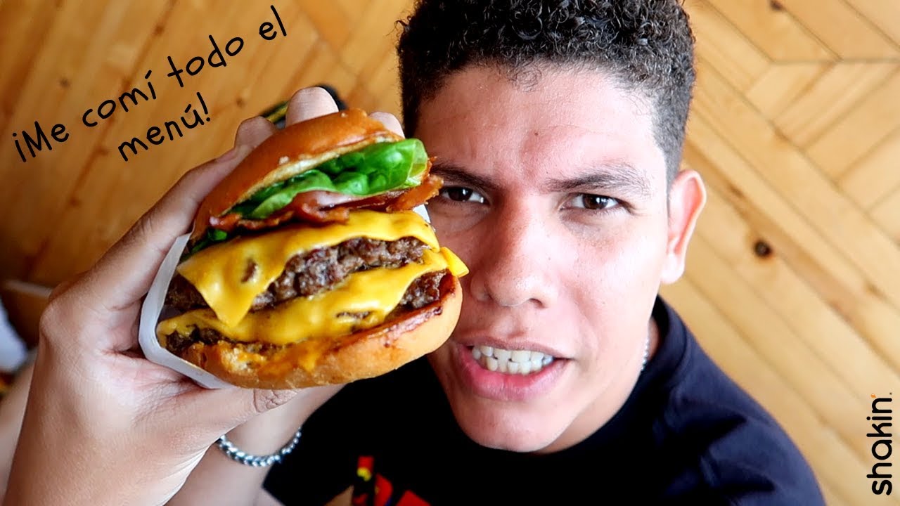 Me como TODO EL MEN&Uacute; DE SHAKIN en COLOMBIA 🍔