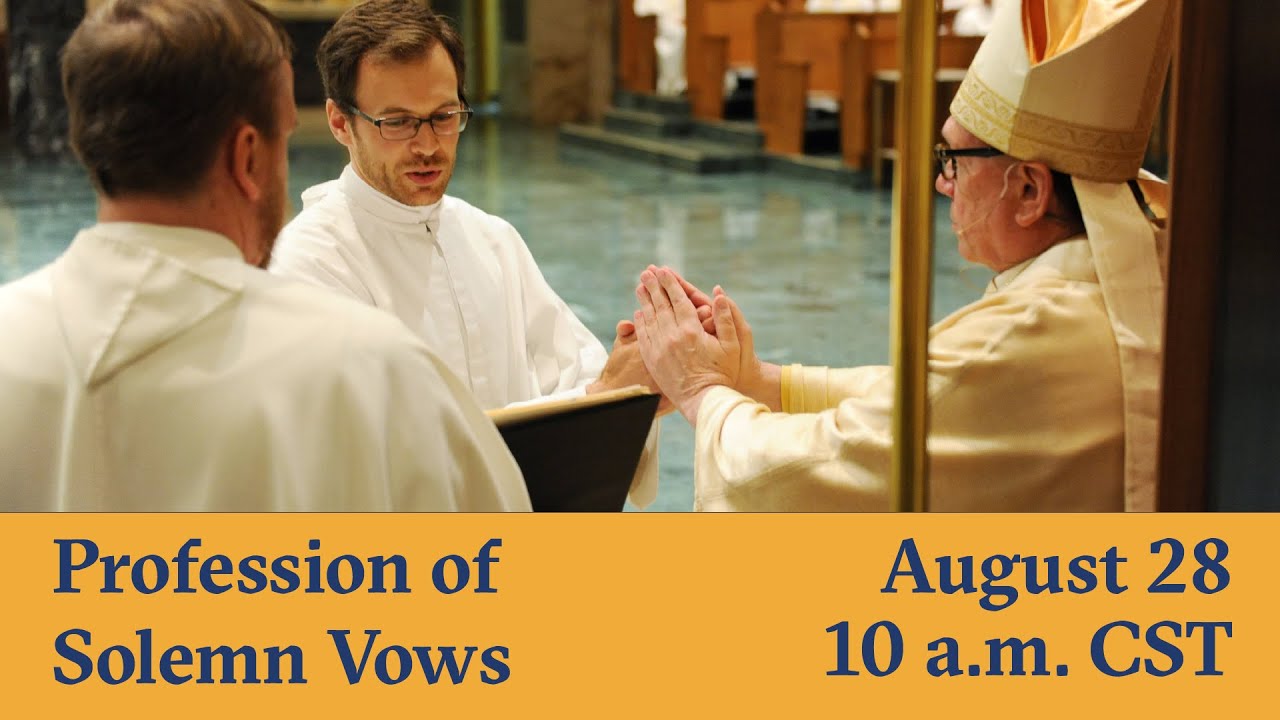 Profession of Solemn Vows for Frater Johnathan Turba, O. Praem. at St. Norbert Abbey