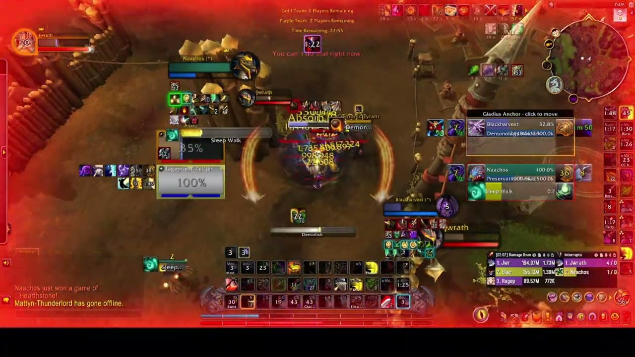 2k Arms Warrior 2v2 Arenas Season 3 - World of Warcraft