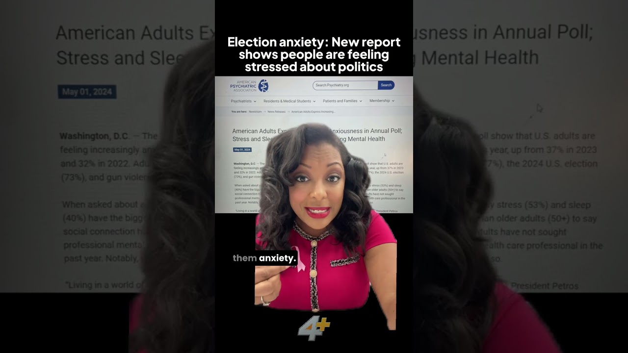 Election anxiety: New report shows people are feeling stressed about politics